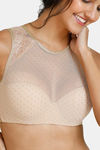 Zivame Ornate Glitz Padded Wired 3/4th Coverage Blouse Bra - Cuban Sand — thumbnail 4